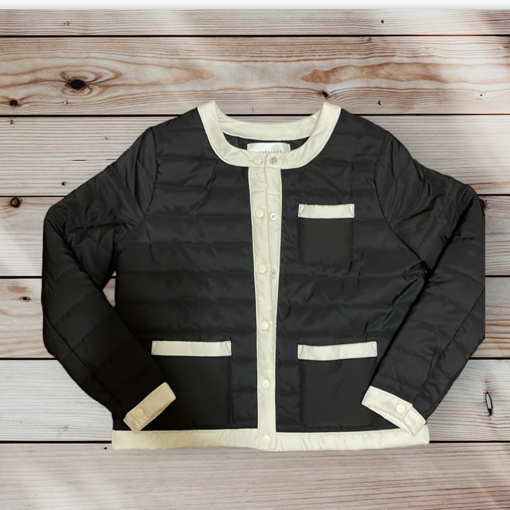 Popsugar Black & White Jacket Size Medium